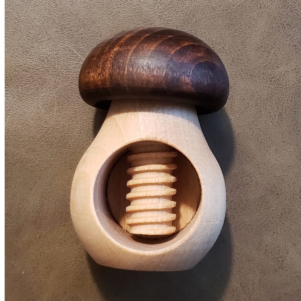 Wooden Mushroom Nutcracker